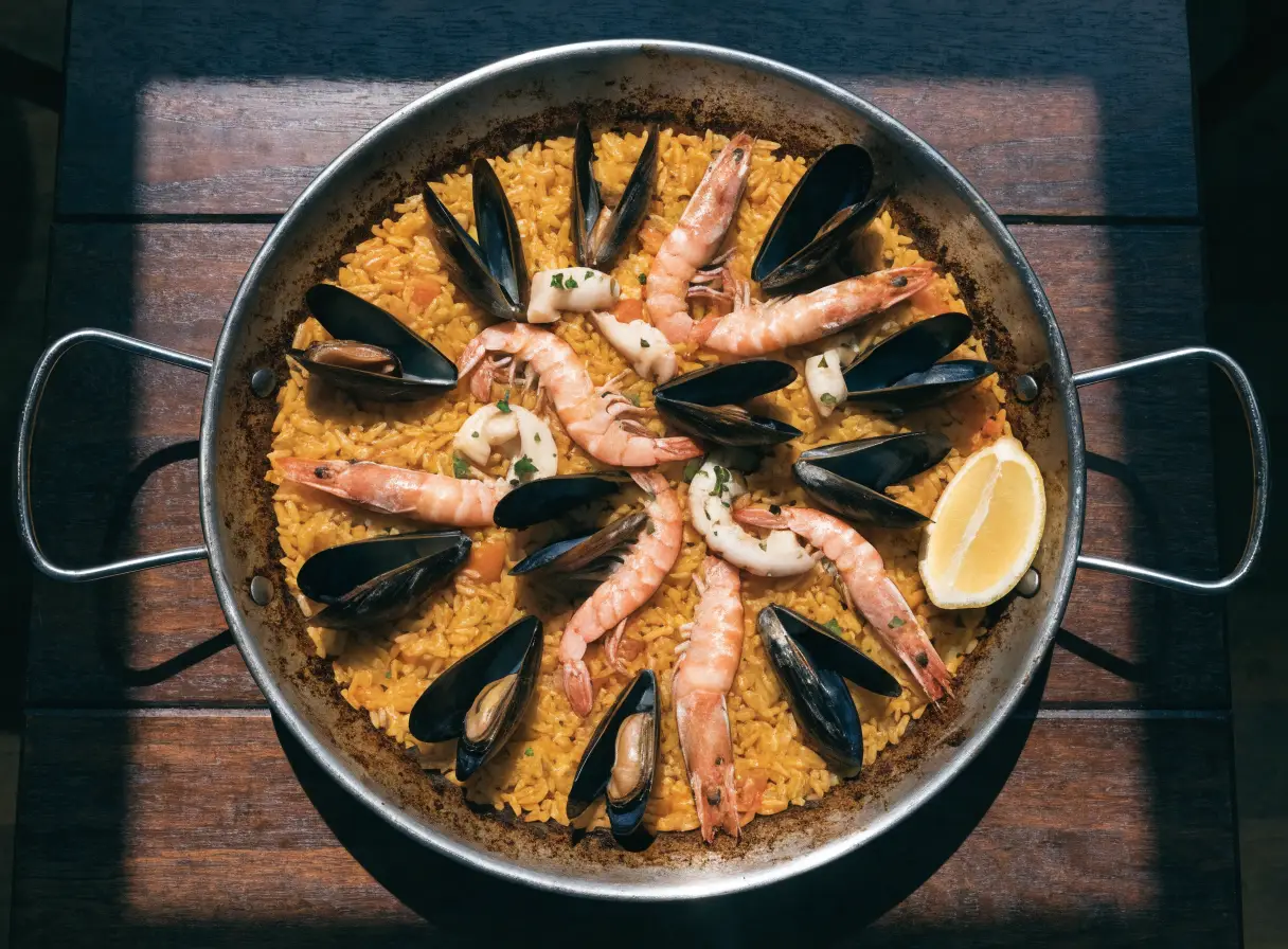 Paella de marisco